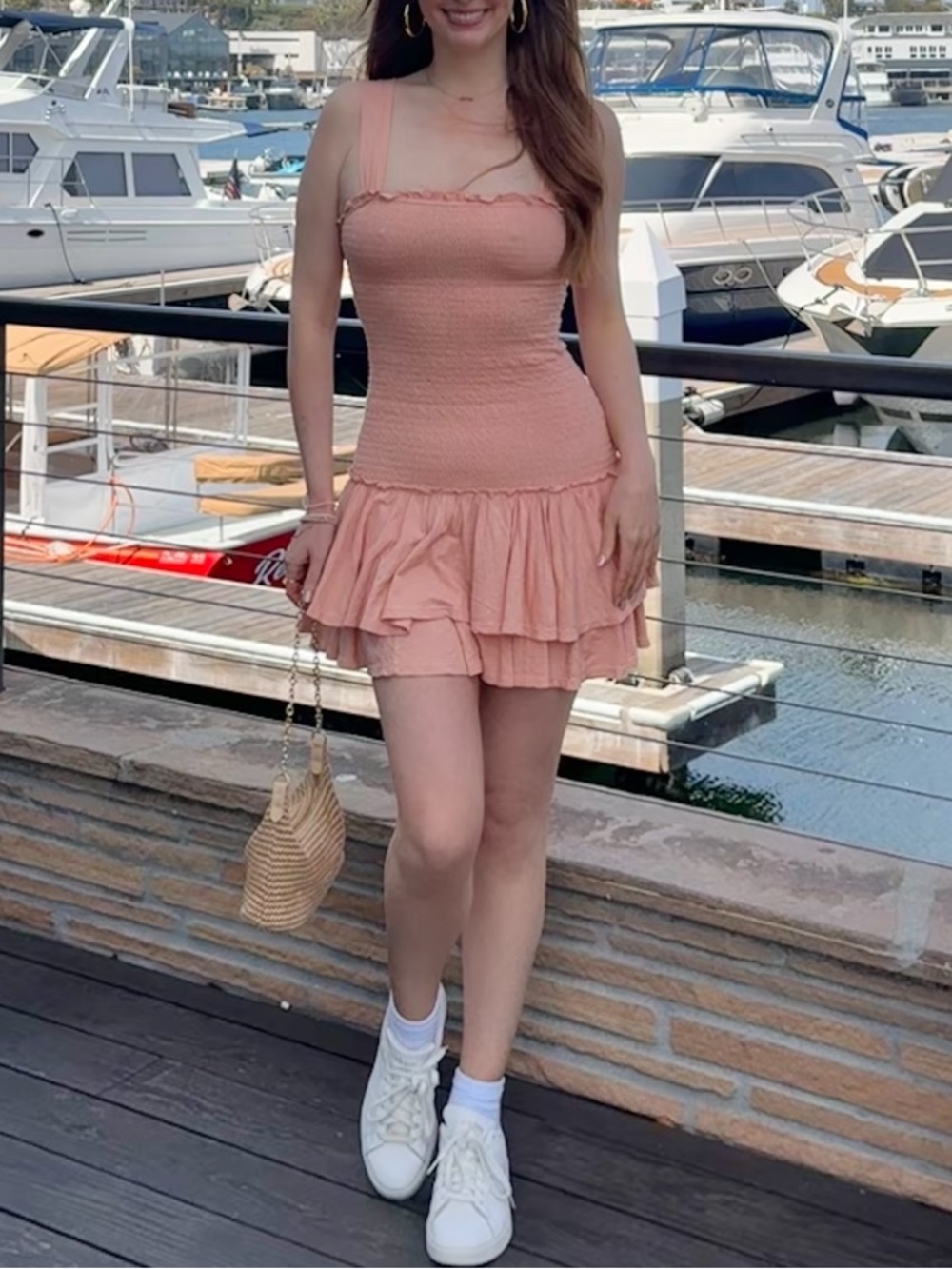 American Eagle Drop Waist Mini Dress